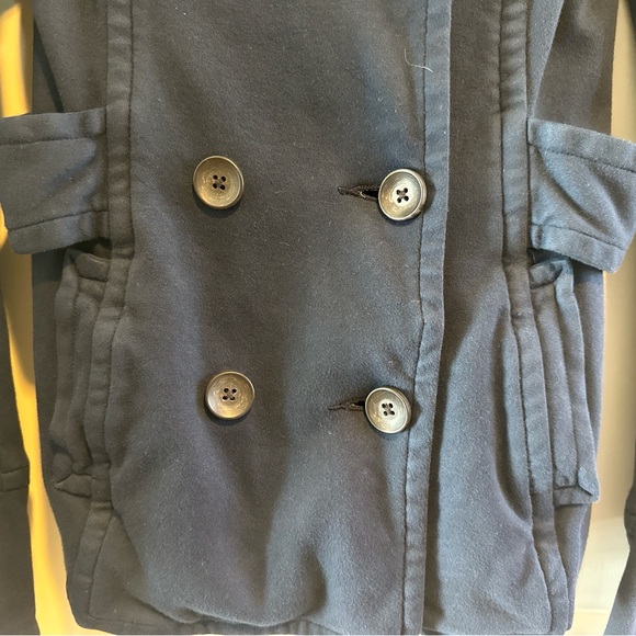 James Perse Navy Double Breasted Knit Jacket Size 1 (S/M) - Picture 4 of 6